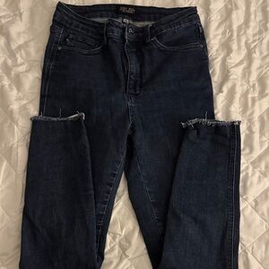 Judy Blue Tummy Control Dark Indigo Ankle Jeans